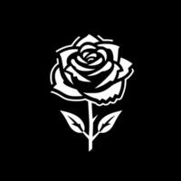 Rose - minimaliste et plat logo - vecteur illustration