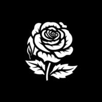 des roses - minimaliste et plat logo - vecteur illustration