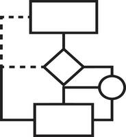 artificiel intelligence icône symbole vecteur image. illustration de le cerveau robot apprentissage Humain intelligent algorithme conception image.