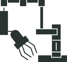 artificiel intelligence icône symbole vecteur image. illustration de le cerveau robot apprentissage Humain intelligent algorithme conception image.