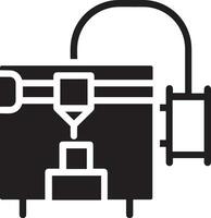 artificiel intelligence icône symbole vecteur image. illustration de le cerveau robot apprentissage Humain intelligent algorithme conception image.