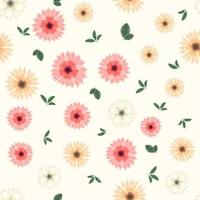 motif floral harmonieux de fleurs mignonnes pour impression sur textile, tissu, vecteur