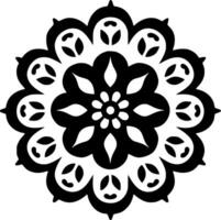 mandala - minimaliste et plat logo - vecteur illustration