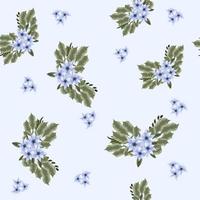 arrangements de motifs floraux sans couture belles fleurs tissu textile vecteur