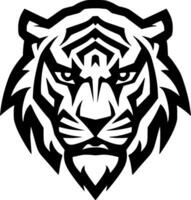 tigre, noir et blanc vecteur illustration