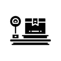 poids échelle glyphe icône. vecteur icône pour votre site Internet, mobile, présentation, et logo conception.