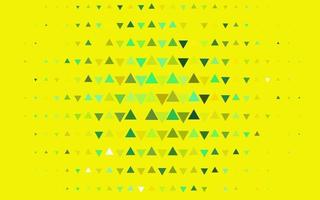 couverture vectorielle vert clair et jaune dans un style polygonal. vecteur