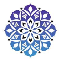 gratuit pente mandala art vecteur icône isolé sur une blanc arrière-plan, islamique mandala, cercle coloré mandala