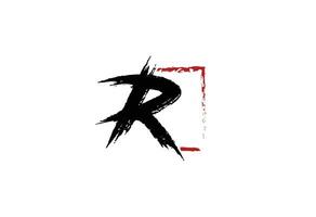 lettre r martial les arts logo vecteur