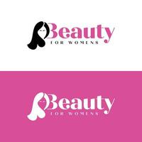 beauté logo conception typographie pour femmes mode, spa, boutique, salon, cosmétique prestations de service vecteur