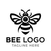 mon chéri abeille logo conception modèle avec vecteur illustration. en volant mon chéri abeille icône symbole dans doubler, plat, et Couleur style. vecteur illustration