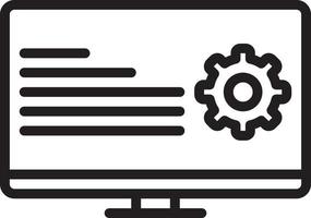 icône de ligne pour le programmatique vecteur