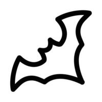 chauve souris vecteur icône sur une blanc Contexte