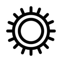 Soleil vecteur icône sur blanc Contexte