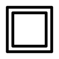 carré vecteur icône sur blanc Contexte