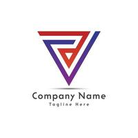 CD lettre Triangle forme logo conception icône vecteur
