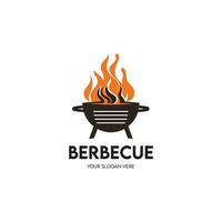 barbecue vecteur logo conception et un barbecue gril symbole