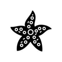 étoile poisson icône dans vecteur. illustration vecteur