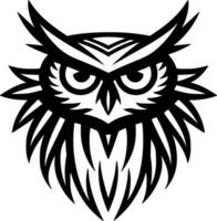 hibou - minimaliste et plat logo - vecteur illustration