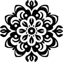 mandala, minimaliste et Facile silhouette - vecteur illustration