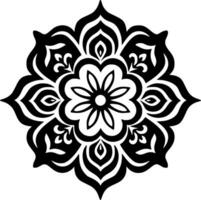 mandala - minimaliste et plat logo - vecteur illustration