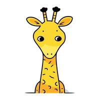 mignonne girafe. vecteur illustration de une mignonne girafe.