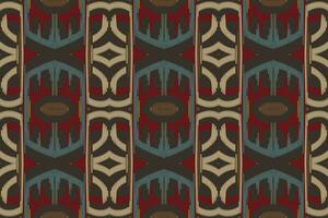 ikat sans couture modèle broderie Contexte. ikat chevron géométrique ethnique Oriental modèle traditionnel.aztèque style abstrait vecteur conception pour texture, tissu, vêtements, emballage, paréo.