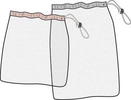 illustration de paquet de sac à provisions réutilisable à tricoter en maille écologique vecteur