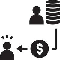 argent échange Paiement icône symbole vecteur image. illustration de le dollar devise pièce de monnaie graphique conception image