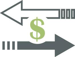 argent échange Paiement icône symbole vecteur image. illustration de le dollar devise pièce de monnaie graphique conception image