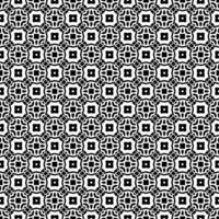 motif abstrait sans couture noir et blanc. arrière-plan et toile de fond. conception ornementale en niveaux de gris. vecteur