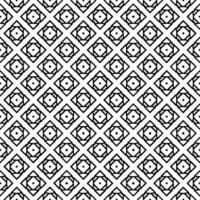 motif abstrait sans couture noir et blanc. arrière-plan et toile de fond. conception ornementale en niveaux de gris. vecteur