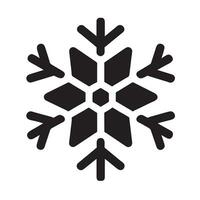 vecteur flocon de neige icône. pictogramme.