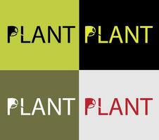 plante logotype, éléments Couleur variation abstrait icône. moderne logotype, affaires modèle. vecteur