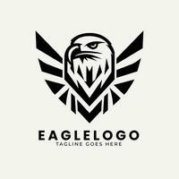 Aigle logo conception, minimal Aigle visage logo modèle vecteur