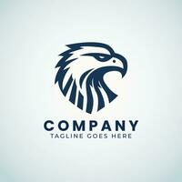 Aigle logo conception , minimal Aigle visage logo modèle vecteur