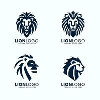 Lion tête logo conception, vecteur Lion visage