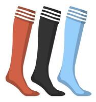 des sports chaussettes pour joueurs ou sport, mode vecteur