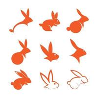 illustration d'images de logo de lapin vecteur