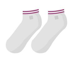 chaussettes pour tenue de sport, vêtements et mode vecteur