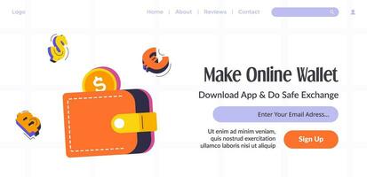 faire en ligne portefeuille, Télécharger app faire sûr échange vecteur