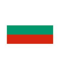 nationale pays drapeau de Bulgarie vecteur