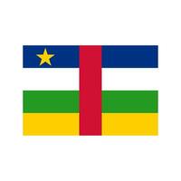 nationale pays drapeau de central africain république vecteur
