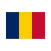 nationale pays drapeau de tchad vecteur