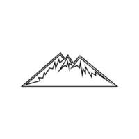 montagnes icône vecteur. une randonnée illustration signe. sauvage la nature symbole ou logo. vecteur