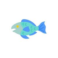 perroquet poisson icône dans vecteur. illustration vecteur
