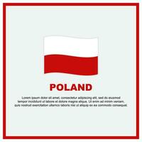 Pologne drapeau Contexte conception modèle. Pologne indépendance journée bannière social médias poste. Pologne bannière vecteur