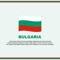 Bulgarie drapeau Contexte conception modèle. Bulgarie indépendance journée bannière social médias poste. Bulgarie conception vecteur