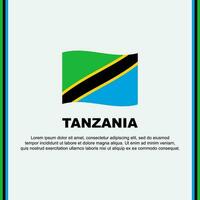 Tanzanie drapeau Contexte conception modèle. Tanzanie indépendance journée bannière social médias poste. Tanzanie dessin animé vecteur