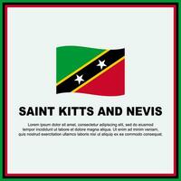 Saint kitts et nevis drapeau Contexte conception modèle. Saint kitts et nevis indépendance journée bannière social médias poste. bannière vecteur